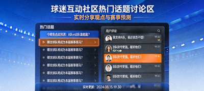 球迷互动社区热门话题讨论区 - 实时分享观点与赛事预测